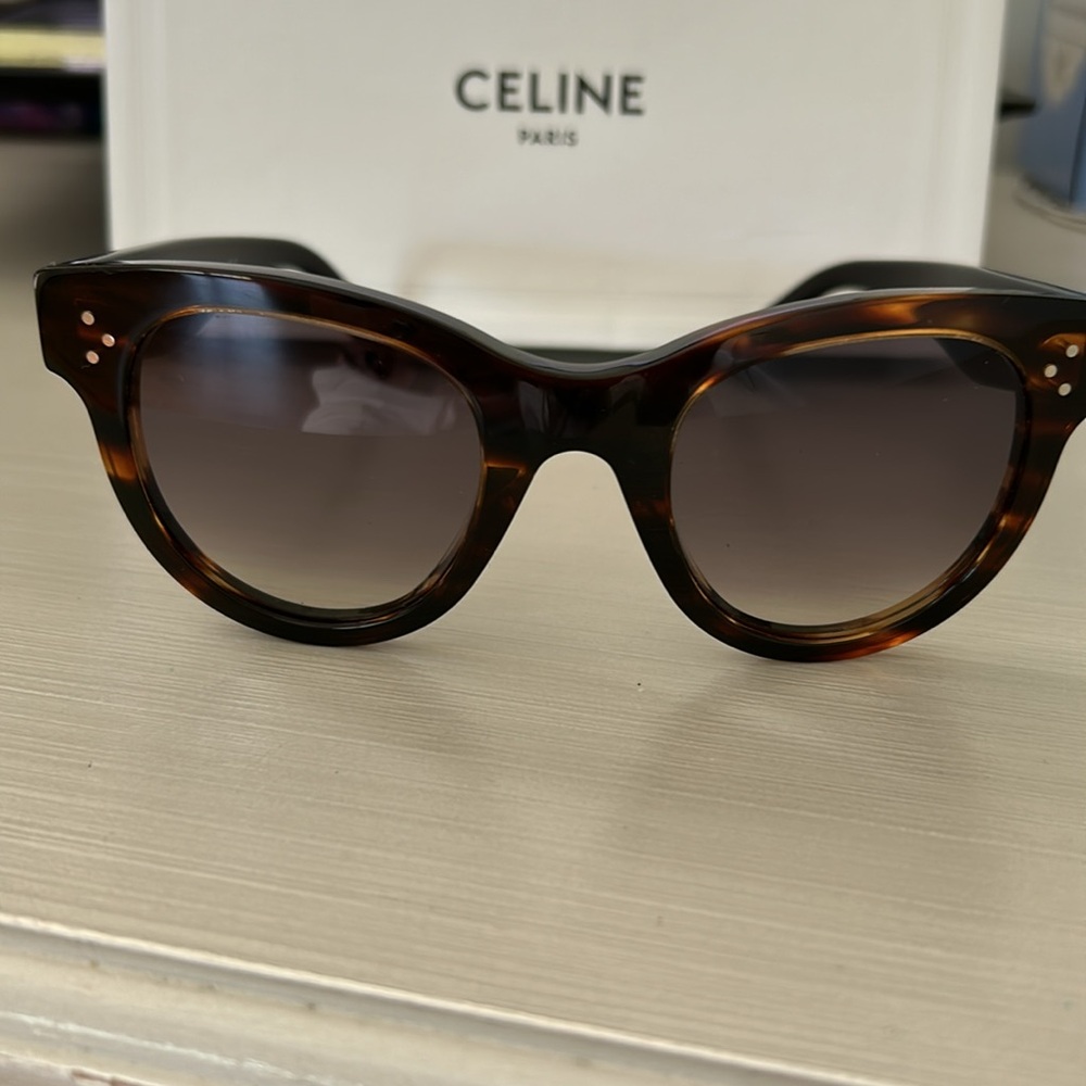 CELINE - BOLD 3 DOTS CL 4003IN 56F Cat Eye Sunglasses - Havana Brown